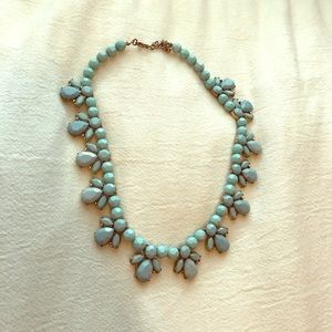 Light blue statement necklace
